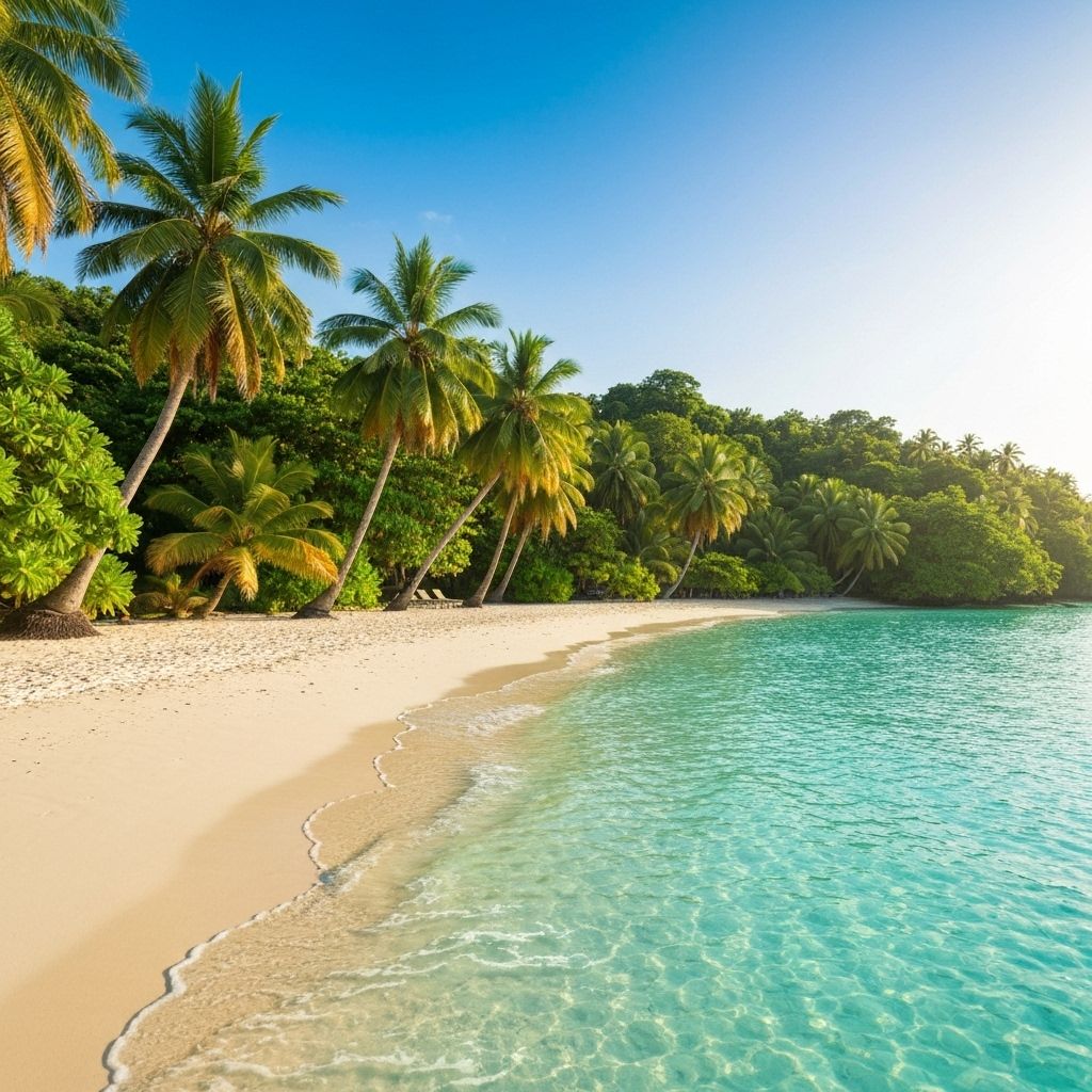 Tropical Paradise Scene